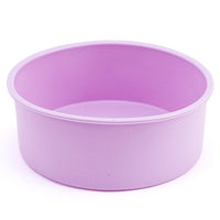 Silicone Round Cake Pan Non-stick Baking Tray Mould DIY Bakeware Purple