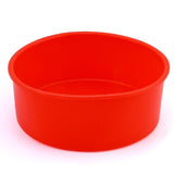 Silicone Round Cake Pan Non-stick Baking Tray Mould DIY Bakeware Red