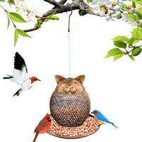 Outside Wild Bird Feeder Hanging Automatic Bird Feeder Outdoor Decoration