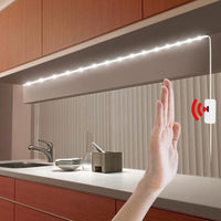 USB LED Strip Light Touch Switch Hand Sweep Cabinet Kitchen Lights Fairy Light White