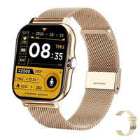 FancyGrab Bluetooth Smart Watch Heart Rate Monitoring Sports Smart Bracelet Gold