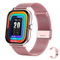 FancyGrab Bluetooth Smart Watch Heart Rate Monitoring Sports Smart Bracelet Pink