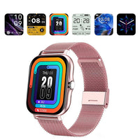 FancyGrab Bluetooth Smart Watch Heart Rate Monitoring Sports Smart Bracelet Pink