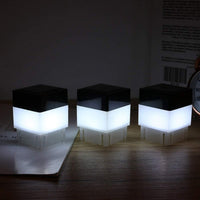 2Pcs Solar Powered Fence Post Cap Lights Pool LED Lamp Garden Yard Light Outdoor Decor White Light