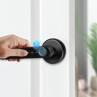 FancyGrab Indoor Fingerprint Lock Smart Fingerprint Door Lock Digital Password Door Lock Black