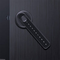 FancyGrab Indoor Fingerprint Lock Smart Fingerprint Door Lock Digital Password Door Lock Black