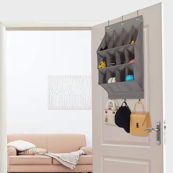 FancyGrab Multi Pockets Over the Door Shoe Organizer Hanging Shoes Storage Bag with Hooks for Closet and Dorm Narrow Door