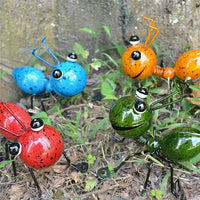 4Pcs Metal Ants Garden Decor Insect Ornaments Garden Yard Art Wall Sculptures