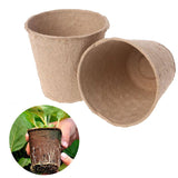 25Pcs Peat Pots Seedling Starters Cups Plant Vegetable Seed Tray Garden Planting Tool