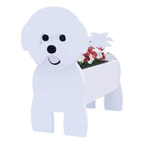 Planter Animal Shaped Dog Shape Planter PVC Garden Decoration Dog Flower Pot Style 1