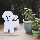 Planter Animal Shaped Dog Shape Planter PVC Garden Decoration Dog Flower Pot Style 1