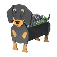 Planter Animal Shaped Dog Shape Planter PVC Garden Decoration Dog Flower Pot Style 2