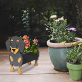 Planter Animal Shaped Dog Shape Planter PVC Garden Decoration Dog Flower Pot Style 2