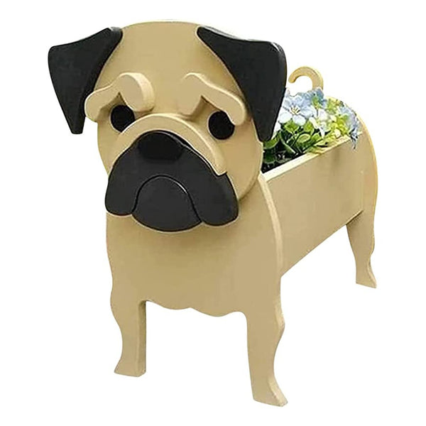 Planter Animal Shaped Dog Shape Planter PVC Garden Decoration Dog Flower Pot Style 6