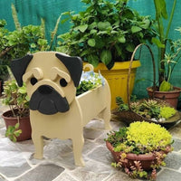 Planter Animal Shaped Dog Shape Planter PVC Garden Decoration Dog Flower Pot Style 6