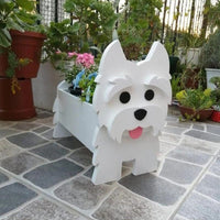 Planter Animal Shaped Dog Shape Planter PVC Garden Decoration Dog Flower Pot Style 7