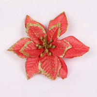 60Pcs Glitter Christmas Tree Decoration Hollow Flowers