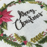 Christmas Embroidery Starter Kit DIY Cross Stitch Pattern Needlework Embroidery