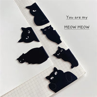 6 Pieces Book Markers Clip Cute Cat Magnet Page Markers