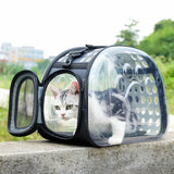 Pet Carrier Package Transparent Bags for Cats and Puppies S-Black