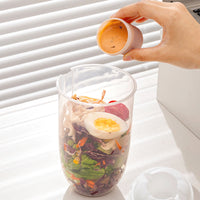 1000ml Modern Simple Fresh Salad Cup White