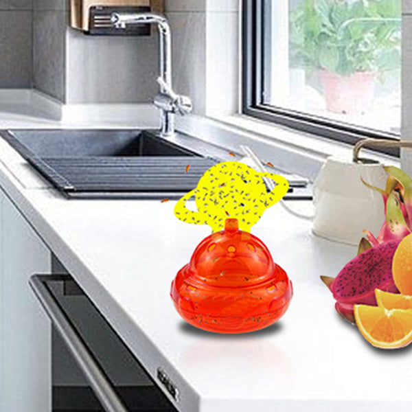 2pcs Non Toxic Fruit Fly Traps with Stickers