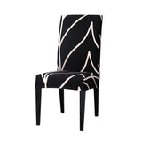 4pcs Stretch Chair Cover Washable Chair Slipcovers -Style 3