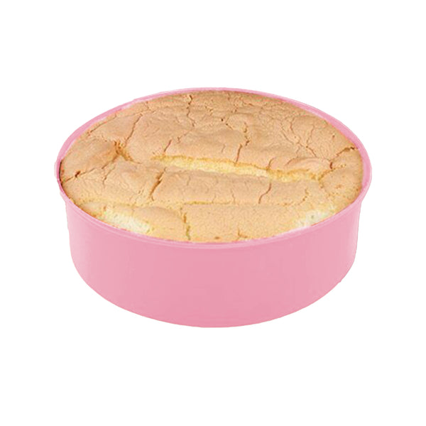 Silicone Round Cake Pan Non-stick Baking Tray Mould DIY Bakeware Pink