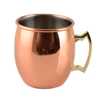 2 X Smooth Texture Moscow Mule Stainless Steel Copper Finished Mugs Ice Cold Drinking Cups