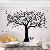 Giant Family Photo Tree Wall Decals Bird Stickers Living Room Decal