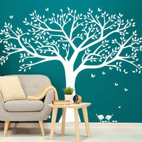 Giant Family Photo Tree Wall Decals Bird Stickers Living Room Decal