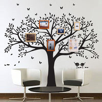 Giant Family Photo Tree Wall Decals Bird Stickers Living Room Decal