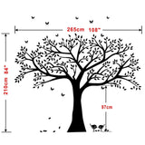 Giant Family Photo Tree Wall Decals Bird Stickers Living Room Decal