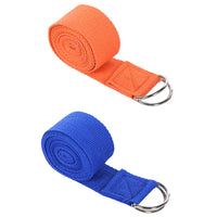 2Pcs Yoga Stretch Strap Resistance Bands Power Heavy Strength Exercise