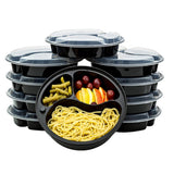10Pcs or 20Pcs Reusable Food Storage Container Set Three Compartment Food Box