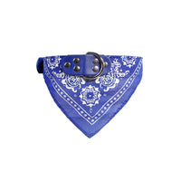 Adjustable Pet Dog Cat Puppy Neck Collar with Scarf Bandana-Blue