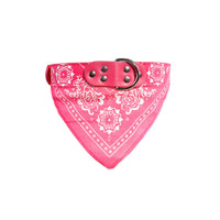 Adjustable Pet Dog Cat Puppy Neck Collar with Scarf Bandana-Pink