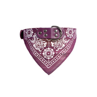 Adjustable Pet Dog Cat Puppy Neck Collar with Scarf Bandana-Purple