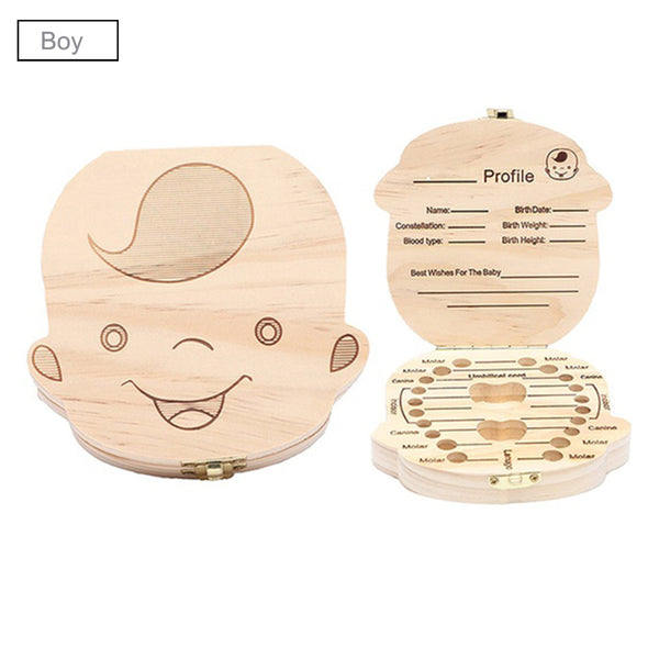 1Pc or 2Pcs Kids and Baby Tooth Keepsake Boxes Boy