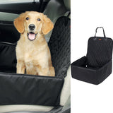 Waterproof Pet Travel Bag Car Booster Seat Safety-Black