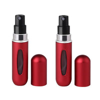 2X 5ml Perfume Atomiser Compact Bottles - Aluminum Travel Portable Atomiser Perfume Atomizer Bottle Scent Pump Spray Container