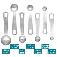 FancyGrab Set of 7Pcs Stainless Steel Measuring Spoon