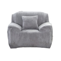 Home Fleeced Sofa Cover Polyester Couch Slipcover Home Decoration for 1 Seat Sofa