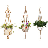 3Pcs Braided Plant Rope Hanger Home Decor Garden Flower Plant Pot Holder