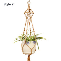 3Pcs Braided Plant Rope Hanger Home Decor Garden Flower Plant Pot Holder