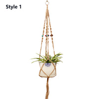 3Pcs Braided Plant Rope Hanger Home Decor Garden Flower Plant Pot Holder