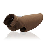 Pet Dog Warm Coat Fleece Jacket Jumper Sweater Winter Clothes-Camel