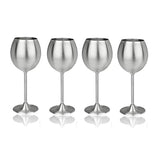 Stainless Steel Stemmed Wine Glass