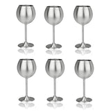 Stainless Steel Stemmed Wine Glass