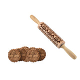 34cm Christmas Embossed Rolling Pin